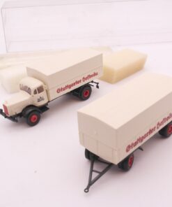 Brekina 1:87 MB L 5000 Pritschen Hängerzug Stuttgarter Hofbräu in OVP RT8178