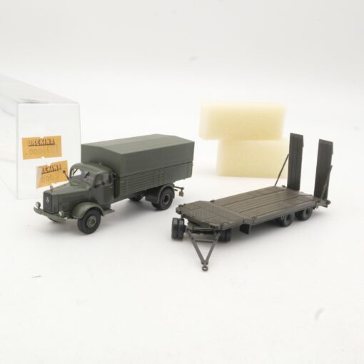 Brekina 1:87 MB L325 Pritsche / Plane mit Anhänger in EVP RR847