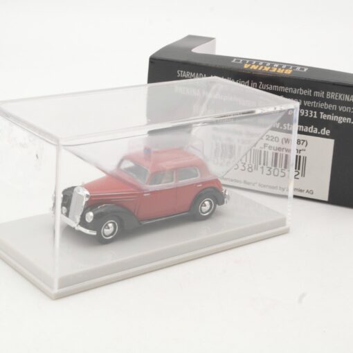 Brekina Starmada 1:87 13057 MB Mercedes 220 (W187) Feuerwehr in OVP QR9294