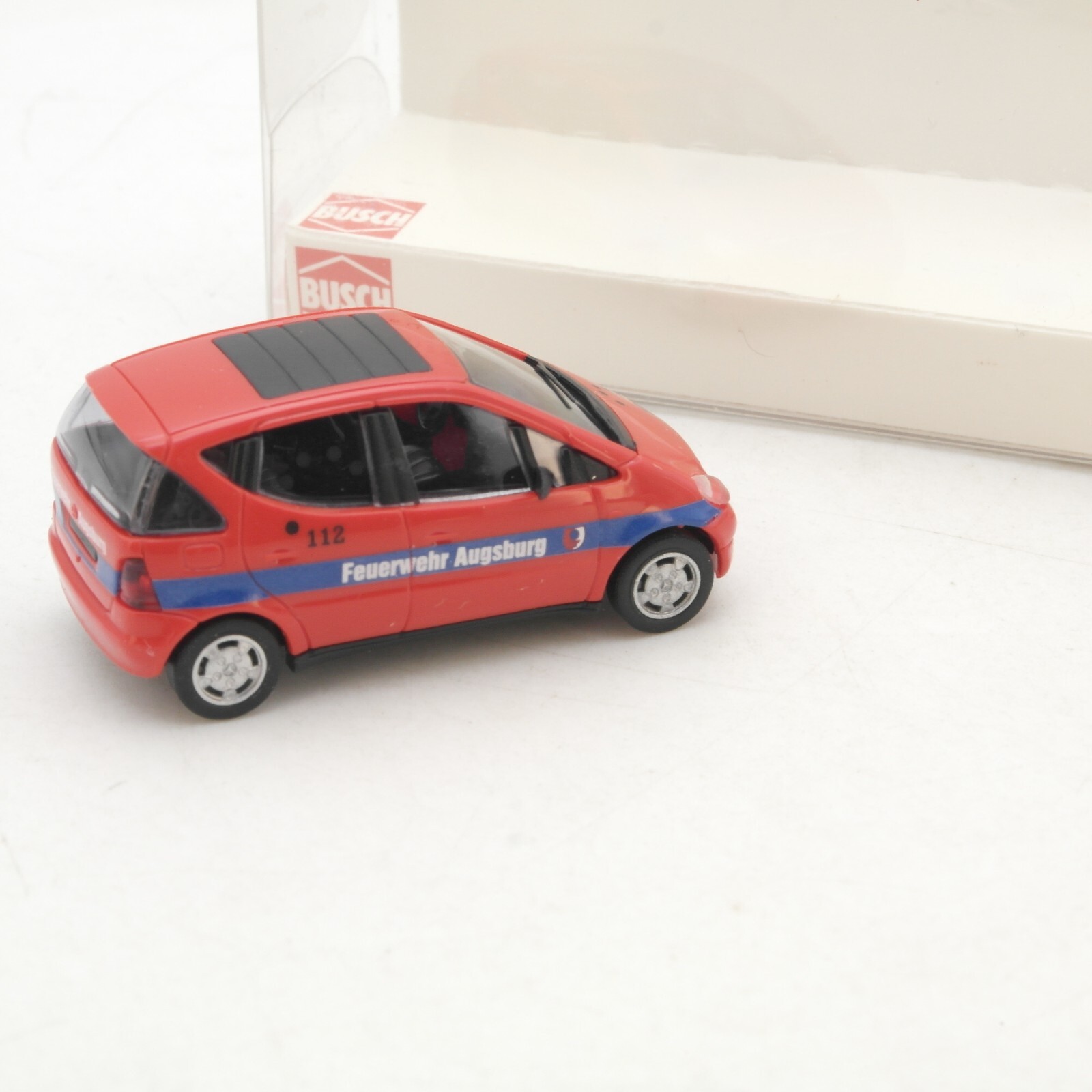 Busch 1:87 48614 MB A Klasse Feuerwehr Augsburg in OVP RG9282 – Bild 3