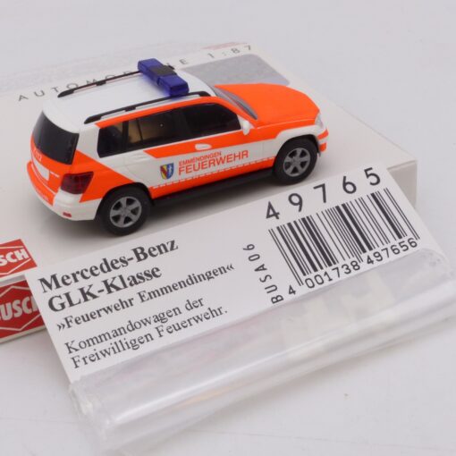 Busch 1:87 49765 Mercedes Benz GLK-Klasse Feuerwehr Emmendingen in OVP EX7327 – Bild 3
