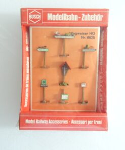 Busch H0 6025 Wegweiser 7 Schilder in OVP RR1445