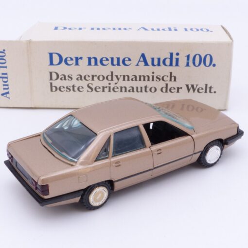 Conrad 1:43 Werbemodell Nr.: 1022 Audi 100 Limousine gold, in OVP EX2913 – Bild 3