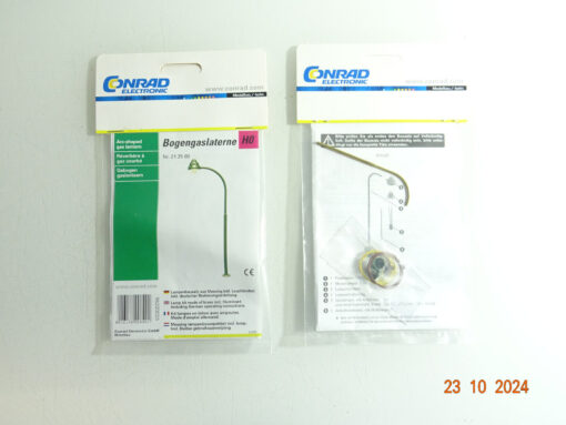 Conrad H0 21 25 00 Bogengaslaterne siehe Foto in OVP CK3547