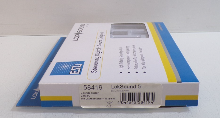 ESU 58219 LokSound 5 Fx Leerdecoder siehe Foto in OVP PK2918 – Bild 3