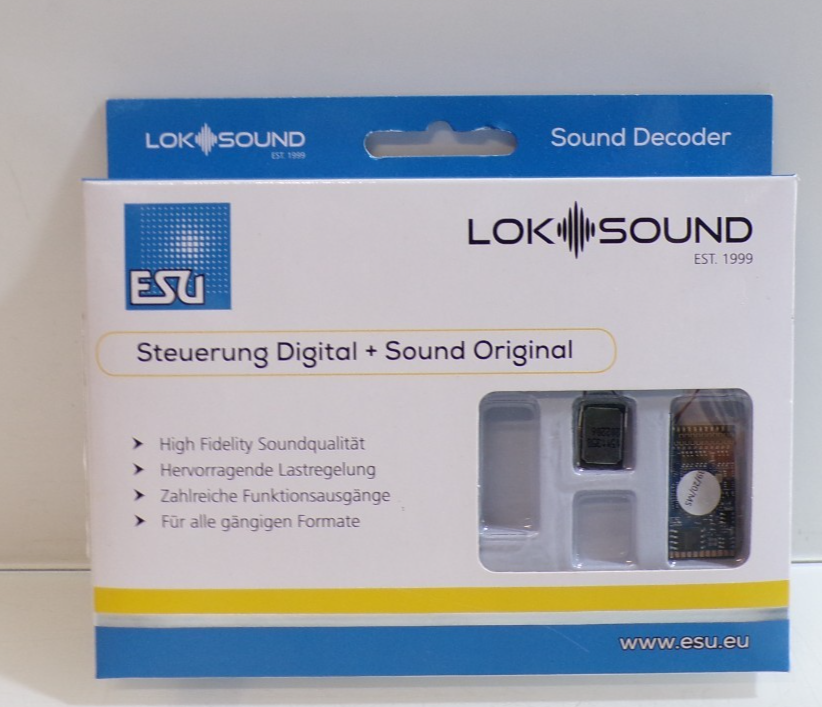 ESU 58219 LokSound 5 Fx Leerdecoder siehe Foto in OVP PK2918