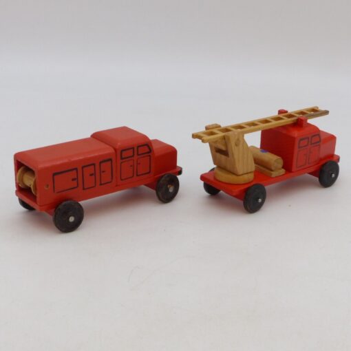 Erzgebirge Handarbeit 2 Holz-Modelle der Feuerwehr, siehe Bilder o. EB7858 – Bild 3