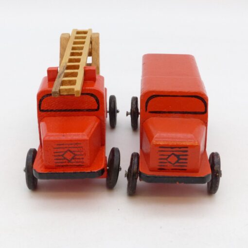 Erzgebirge Handarbeit 2 Holz-Modelle der Feuerwehr, siehe Bilder o. EB7858 – Bild 4