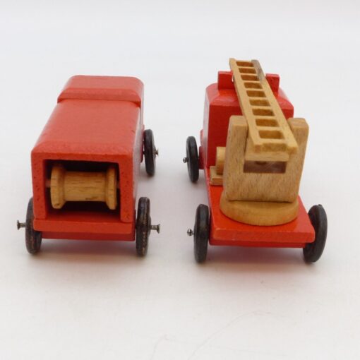 Erzgebirge Handarbeit 2 Holz-Modelle der Feuerwehr, siehe Bilder o. EB7858 – Bild 5