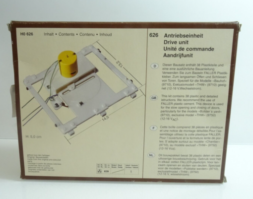 Faller H0 626 Bausatz Antriebseinheit neuwertig in OVP QR4095 – Bild 3