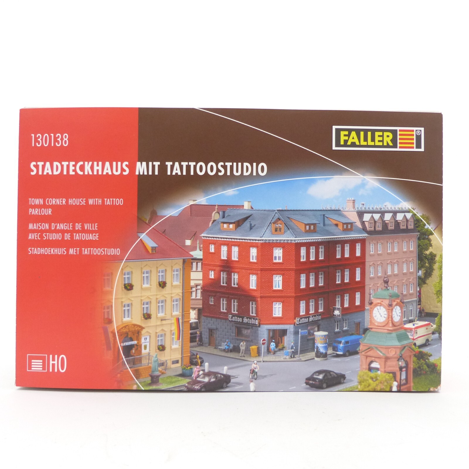 Faller H0 Bausatz 130138 Stadteckhaus mit Tattoostudio in OVP EX5740
