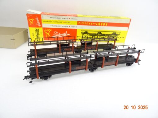 Fleischmann H0 1472 B  Set Autotransportwagen 2 Stück in OVP RR4217 – Bild 3