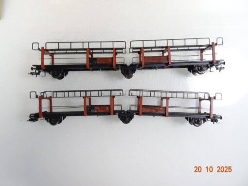 Fleischmann H0 1472 B  Set Autotransportwagen 2 Stück in OVP RR4217 – Bild 5