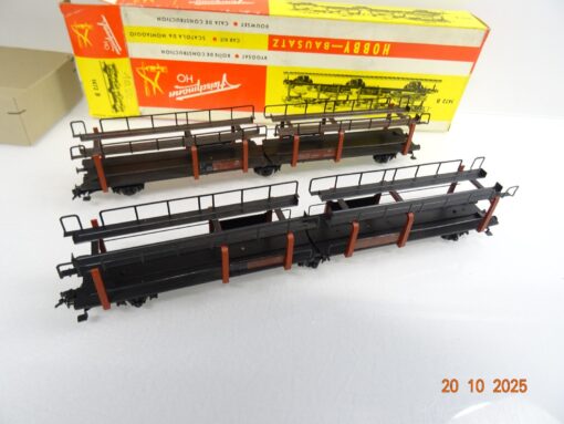 Fleischmann H0 1472 B  Set Autotransportwagen 2 Stück in OVP RR4217