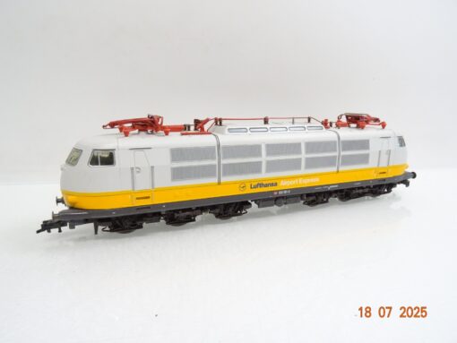 Fleischmann H0 4378 E-Lok BR 103 101-2 Lufthansa-Airport-Express DB JL1650 o.