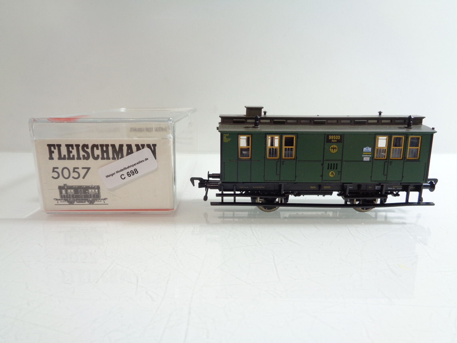 Fleischmann H0 5057 AC Postwagen/Gepäckwagen in OVP C698