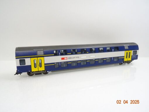 Fleischmann H0 5133 K Schweiz Doppelstockwagen 1./2.Kl. der SBB in OVP LE9929 – Bild 3