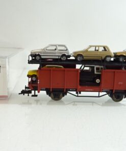 Fleischmann H0 5224 Autotransportwagen mit 9 PKW´s der DB in OVP PR7645