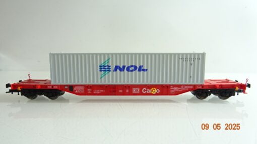 Fleischmann H0 5248 K Container Tragwagen mit Container NOL der DB in OVP PR7534 – Bild 3