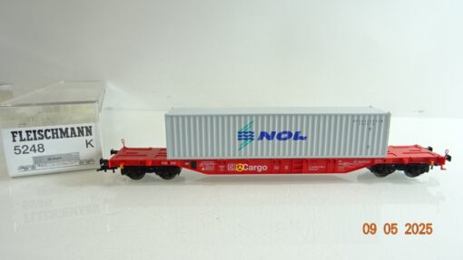 Fleischmann H0 5248 K Container Tragwagen mit Container NOL der DB in OVP PR7534