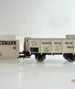 Fleischmann H0 5449K gedeckter Güterwagen Deutsche Solay der DR in OVP BH275