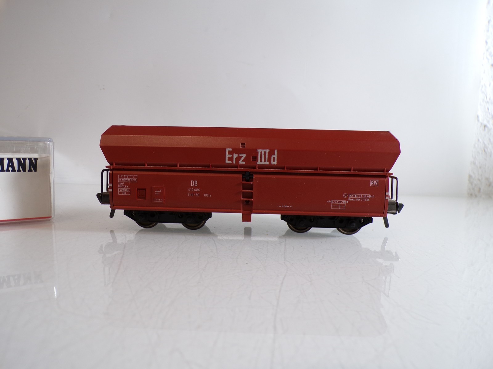 Fleischmann H0 5520 Selbstentladewagen Erz IIId der DB in OVP BH1663 – Bild 3