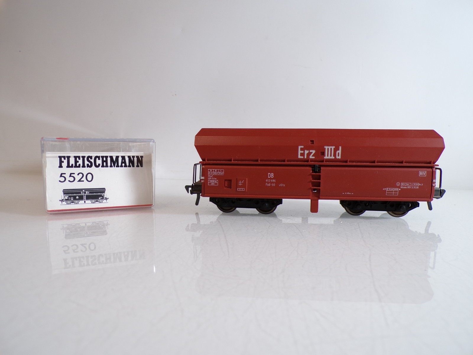 Fleischmann H0 5520 Selbstentladewagen Erz IIId der DB in OVP BH1663