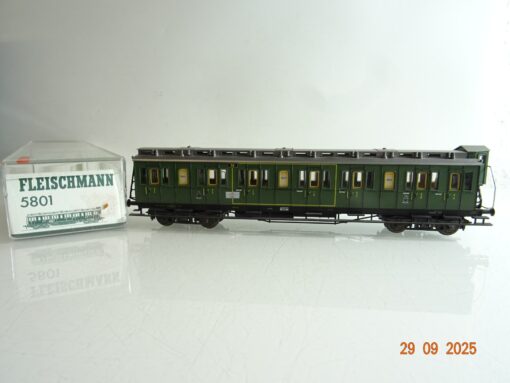 Fleischmann H0 5801 Abteilwagen 1./ 2.Kl. Bremserhaus der K.P.E.V. in OVP BH220
