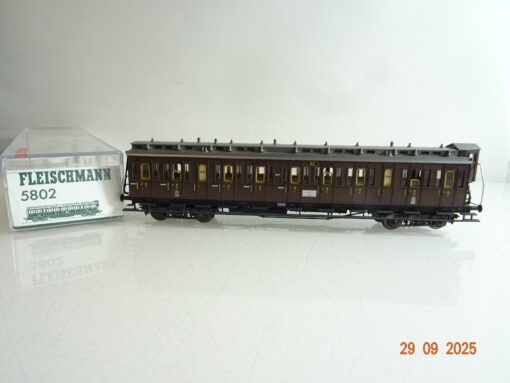 Fleischmann H0 5802 Personenwagen 3.Kl. der K.P.E.V. in OVP BH223