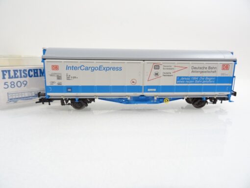 Fleischmann H0 5809 K Schiebewand-Wagen InterCargoExpress in OVP RR1051