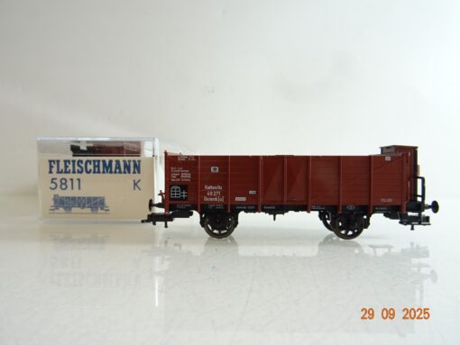 Fleischmann H0 5811 K offener Güterwagen Bremserhaus der K.P.E.V. in OVP BH203
