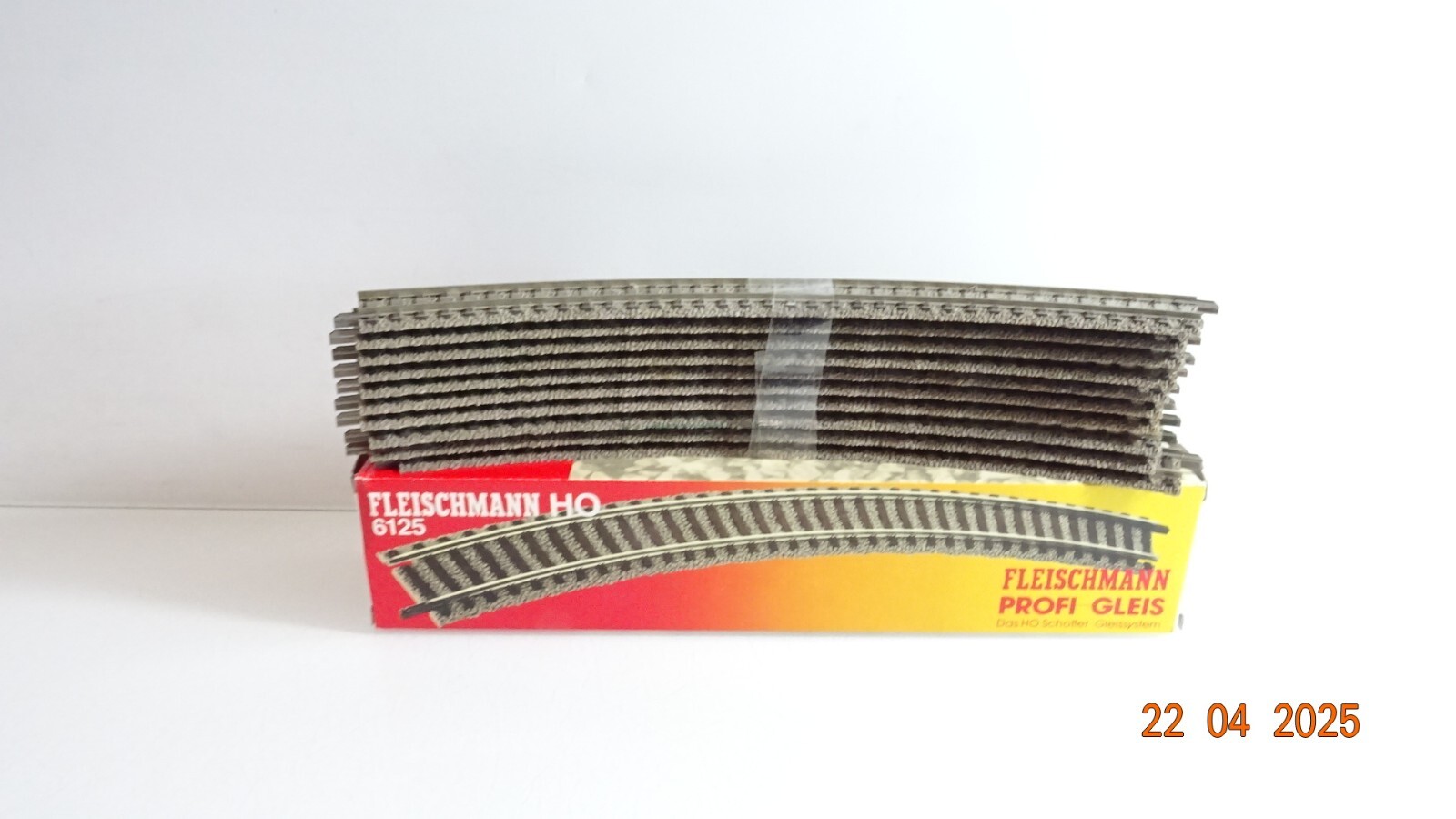 Fleischmann H0 6125 Gebogenes Gleis 10 Stück siehe Foto in OVP CK7622