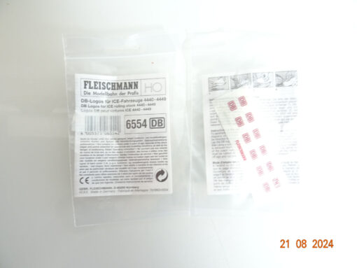 Fleischmann H0 6554 DB Logo für ICE Fahrzeuge siehe Foto in OVP CK3028