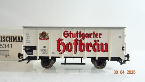 Fleischmann H0 845341 ged. Güterwagen Stuttgarter Hofbräu der DB in OVP PR7386 – Bild 3