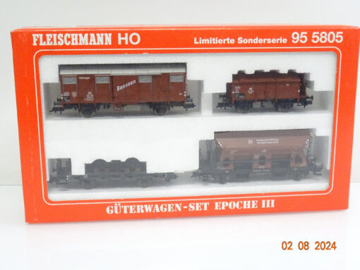 Fleischmann H0 95 5805 K Sonderserie Güterwagen-Set 4tlg. der DB in OVP LE4770