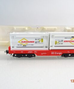 Fleischmann H0 Flachwagen mit 2 Container Eurotainer der DB in EVP PR7560