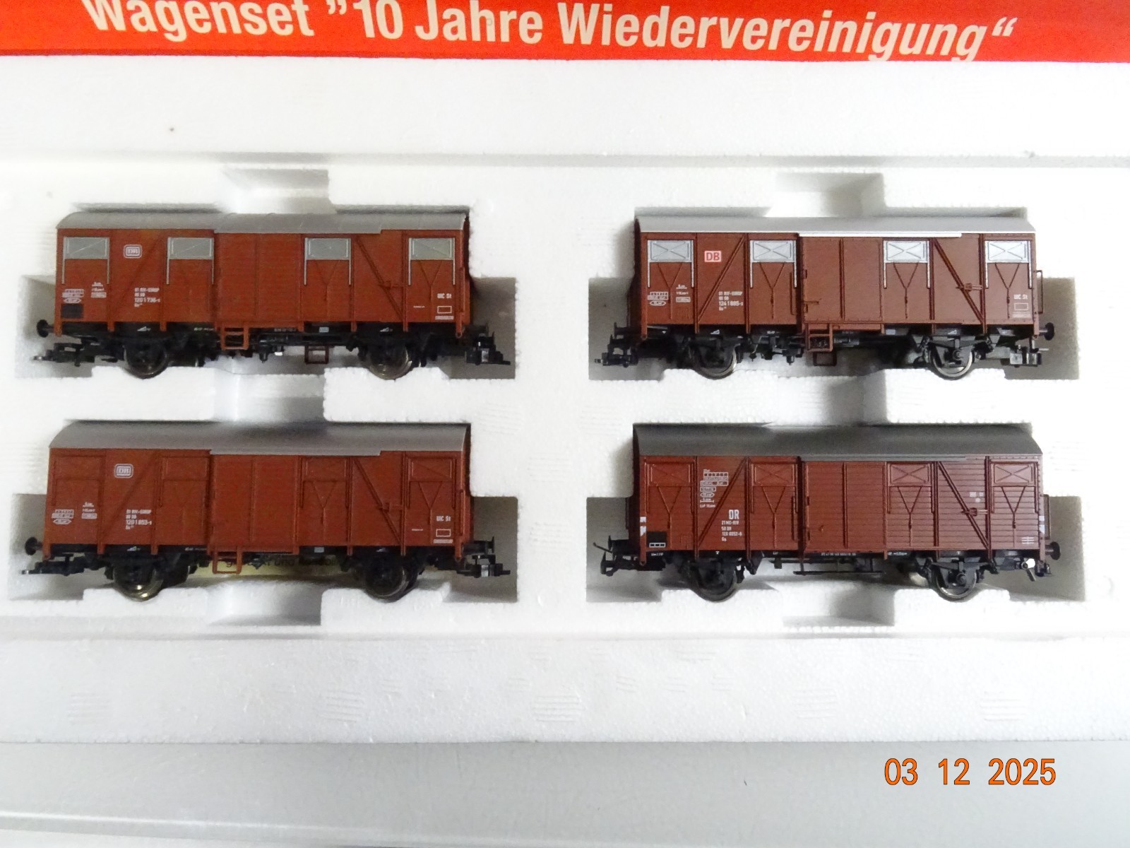 Fleischmann H0 K 995810 Wagen-Set 10 Jahre Wiedervereinigung DB/DR in OVP BH1614 – Bild 3