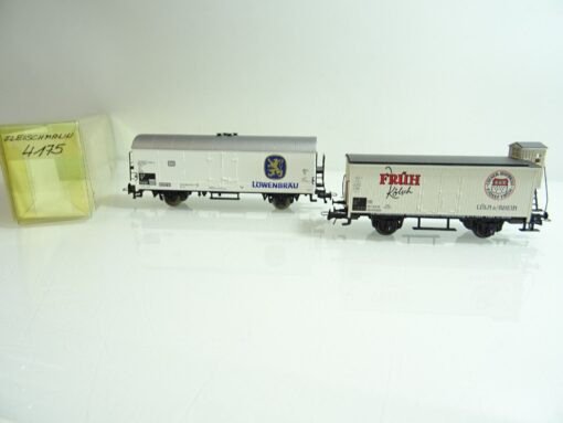 Fleischmann H0 zwei Kühlwagen "früh Kölsch u. Löwenbräu" der DB EVP PR123 – Bild 3