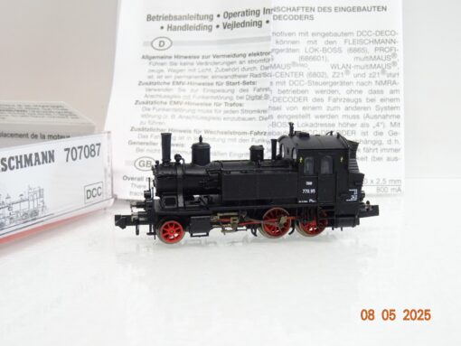 Fleischmann N 707087 Dampflok 770.95 der ÖBB Zimo Digital Top in OVP JL579