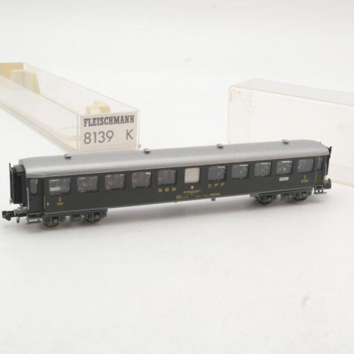 Fleischmann N 8139 K Personenwagen 2.Klasse der SBB in OVP QR9794