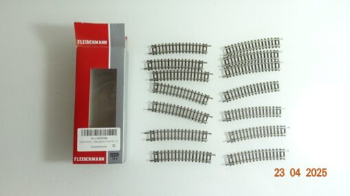 Fleischmann Spur N 22225 gebogenes Gleis 15° 14St.  siehe Foto in OVP CK7720