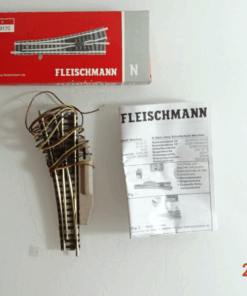 Fleischmann piccolo N 9170 Weiche links mit Antrieb siehe Foto in OVP CK8376