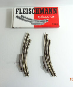 Fleischmann piccolo N 9183 elekt. Bogenweiche siehe Foto in OVP CK4079