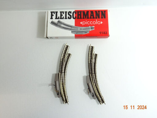 Fleischmann piccolo N 9183 elekt. Bogenweiche siehe Foto in OVP CK4079