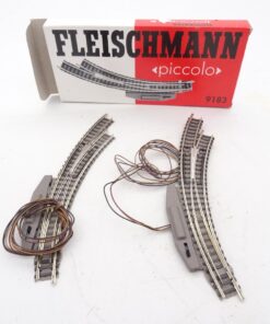 Fleischmann piccolo N 9183 elekt. Bogenweiche siehe Foto in OVP RR1644