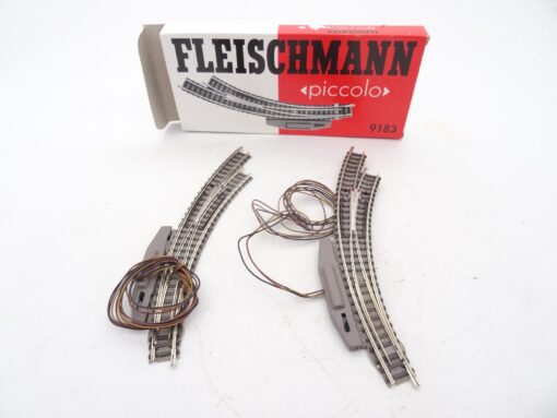 Fleischmann piccolo N 9183 elekt. Bogenweiche siehe Foto in OVP RR1644