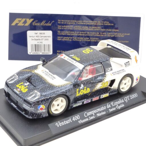 Fly Car Model Ref.: A242 Venturi 400 Champeanato De Espana #30, in PC-Box EB8897