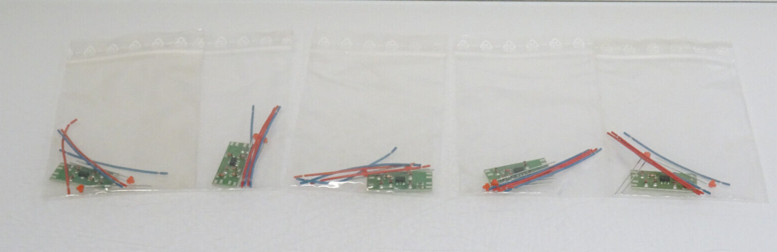 H0 / N LED Lampen mit Steuerung 5 Stück siehe Fotos LE1656