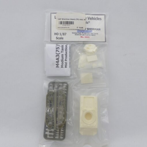 Heiser´s Models H0 1:87 No. 5031 Panzer M4A3(75)W Sherman in OVP EX7622
