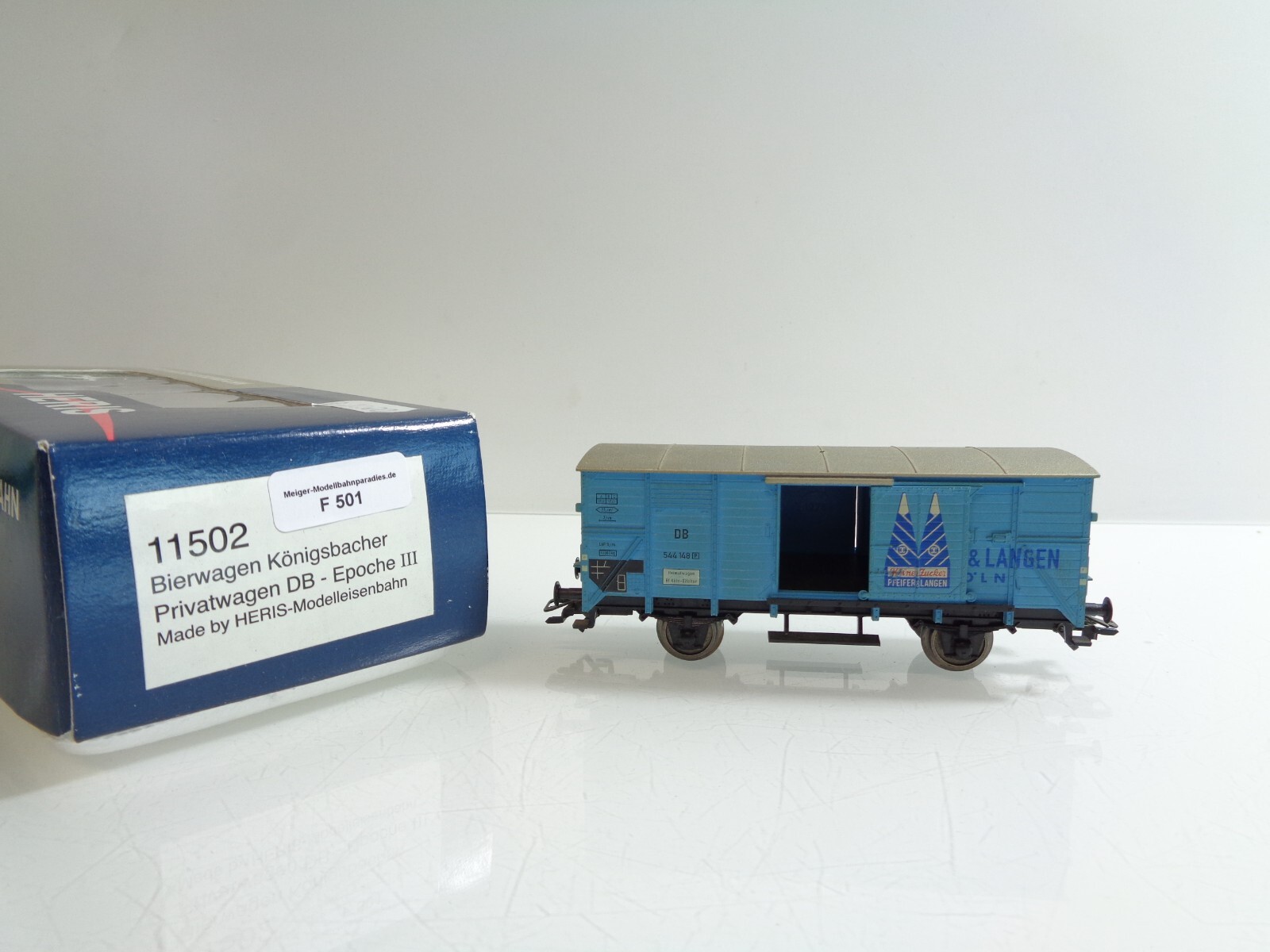 Heris H0 11502 AC Bierwagen Königsbacher Privatwagen der DB in OVP F501